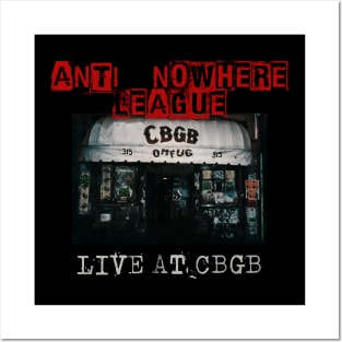 anti nowhere league live at cbgb Posters and Art